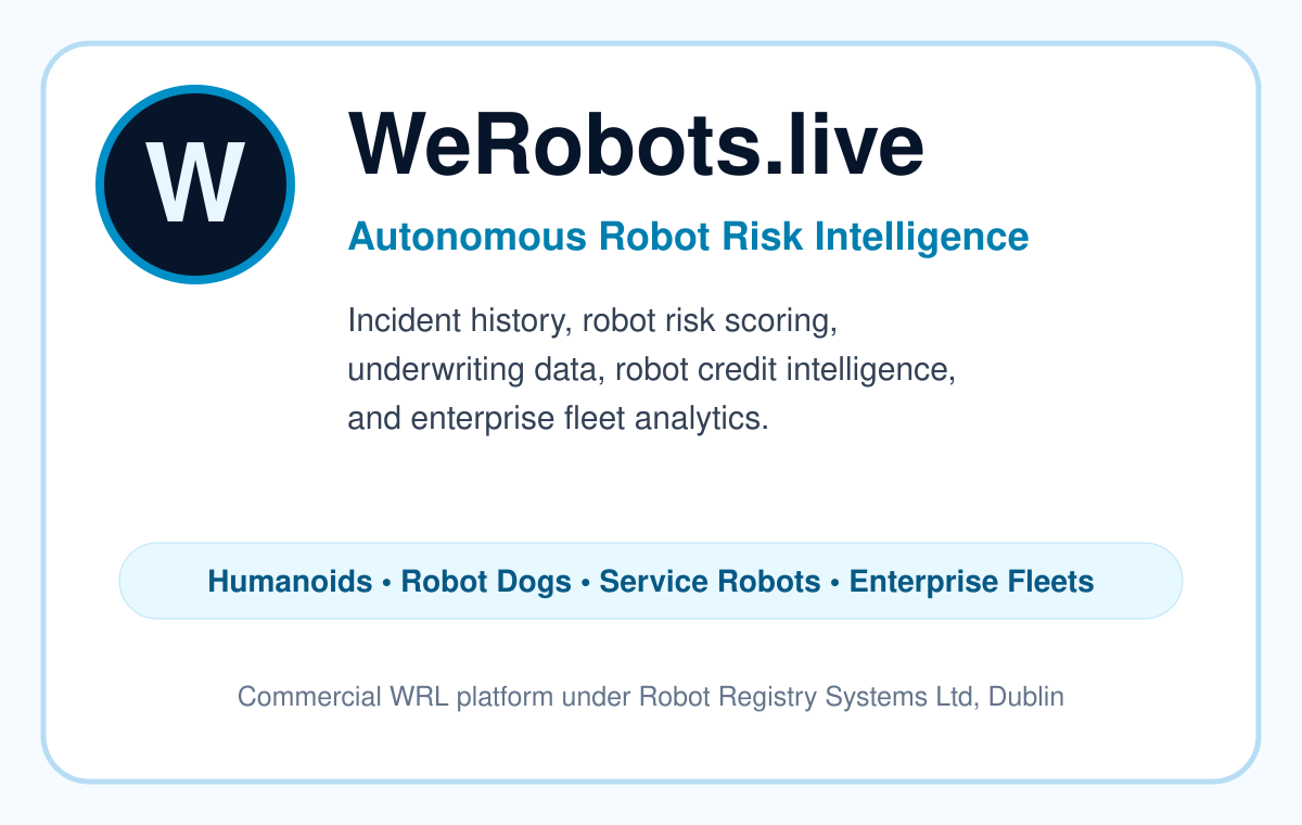 WeRobots.live | Operational Intelligence for Autonomous Robots